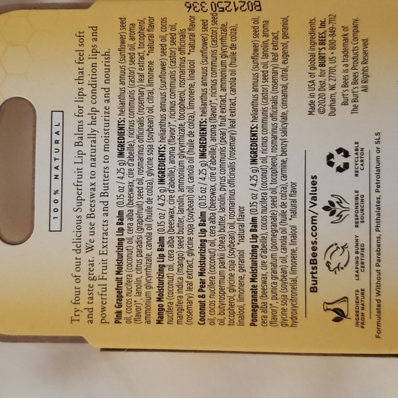 Burt's Bees Value 4 pack - NIB - Picture 2 of 2